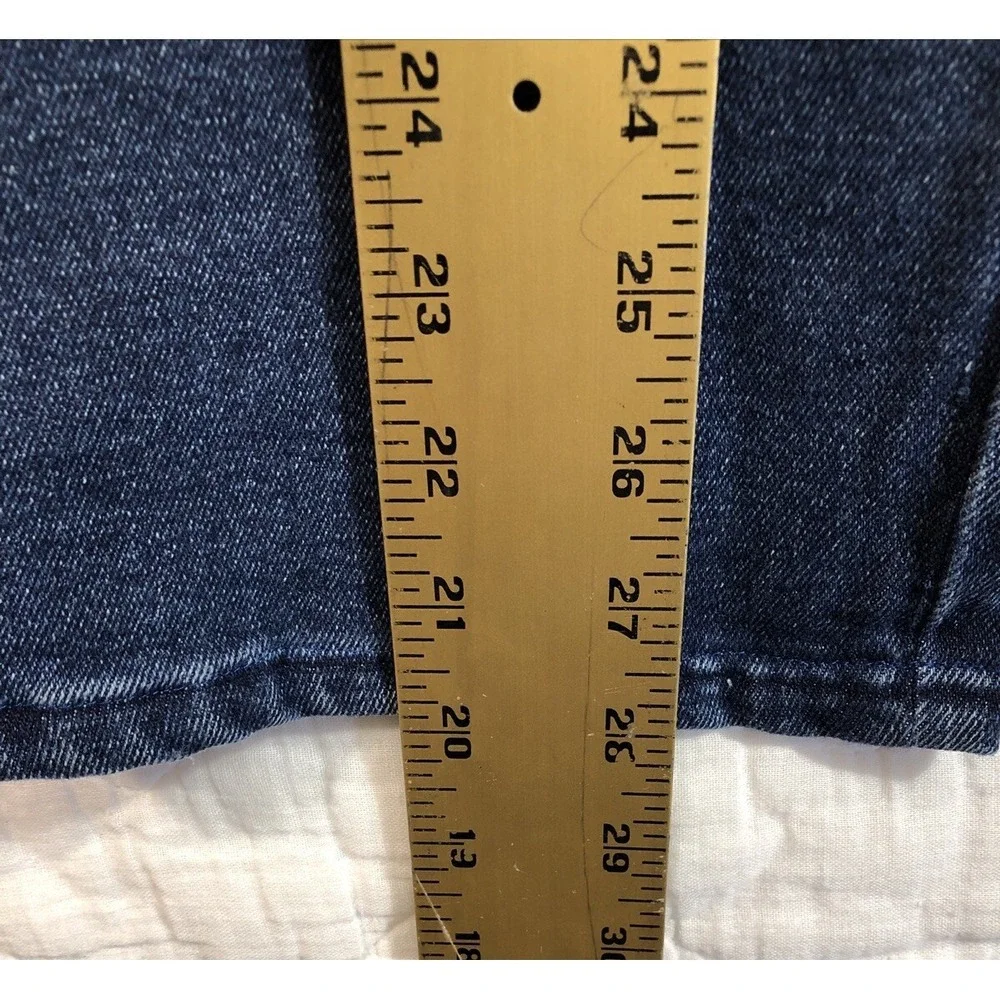 Max Studio Indigo Jeans Women's‎ Size 18W Denim Blue High Rise Slim Straight Leg